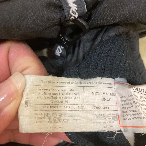 Gordini Ladies Mittens, black, size medium - Picture 10 of 14